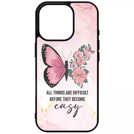 Pillango viragos motivacios iPhone 16 Pro Magsafe tok