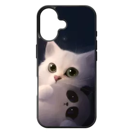 cica cicás macska macskás panda pandás iPhone 17 tok