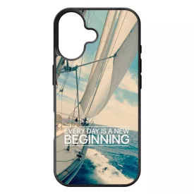 Minden nap egy új kezdet vitorlás tenger nyár iPhone 17 tok