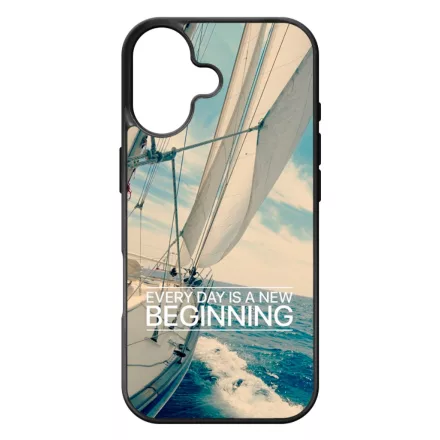 Minden nap egy új kezdet vitorlás tenger nyár iPhone 17 tok