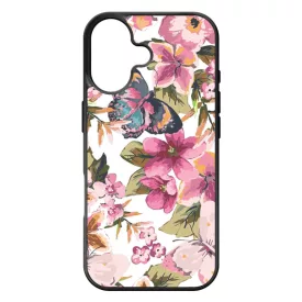 pillangós lepkés virág mintás iPhone 17 tok