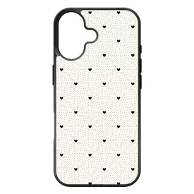 Elegáns szívecskés - CREAM - szives csajos iPhone 17 tok