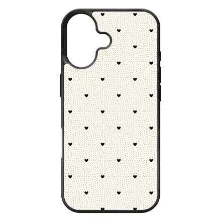 Elegáns szívecskés - CREAM - szives csajos iPhone 17 tok