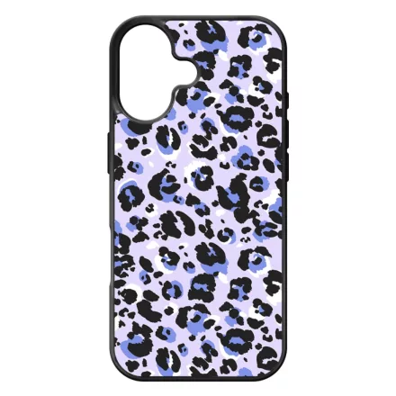 Purple Leopard Wild Beauty Csajos Allat mintas iPhone 17 tok