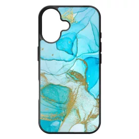 Ocean Blue Gold marvanyos marvany mintas iPhone 17 tok
