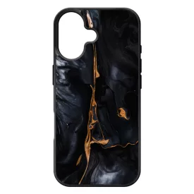Black Gold marvanyos marvany mintas hatás iPhone 17 tok