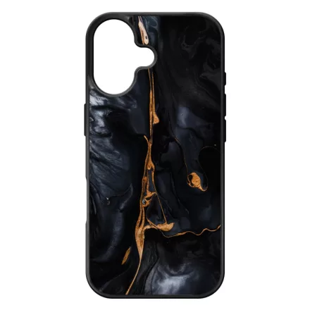 Black Gold marvanyos marvany mintas hatás iPhone 17 tok