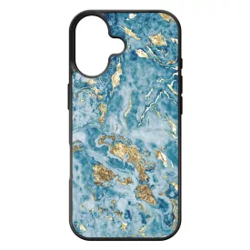 Blue Gold marvanyos marvany mintas iPhone 17 tok