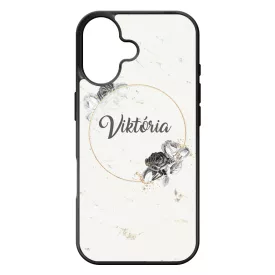 marble marvany mintas Rozsa viragos iPhone 17 tok