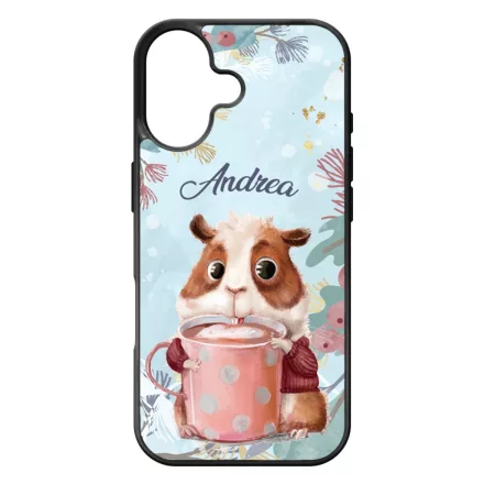 Kakaós hörcsög - Téli mintás iPhone 17 tok