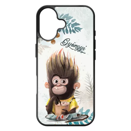 Kávés Maki - Téli mintás iPhone 17 tok