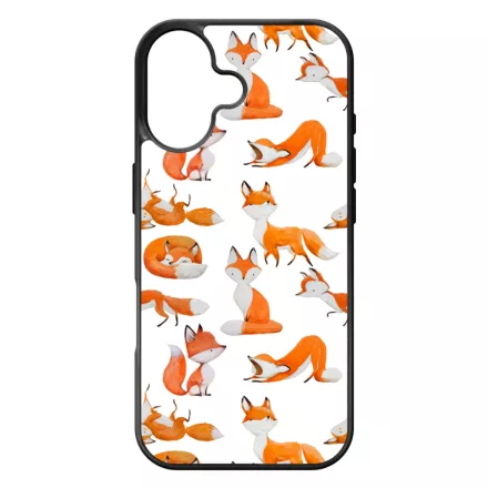 Rajzolt Róka mintás iPhone 17 tok