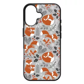 Szépséges téli róka mintás iPhone 17 tok