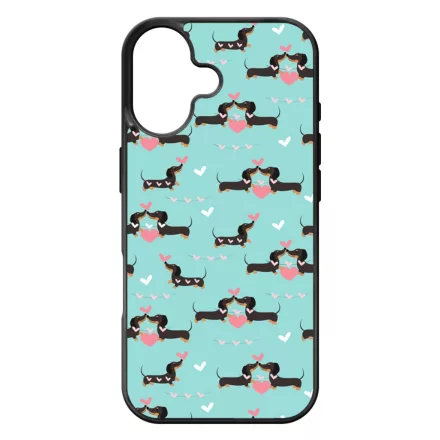 Tündéri kis tacsi kutya mintás iPhone 17 tok