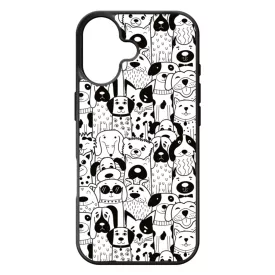 Aranyos kutya mintás iPhone 17 tok