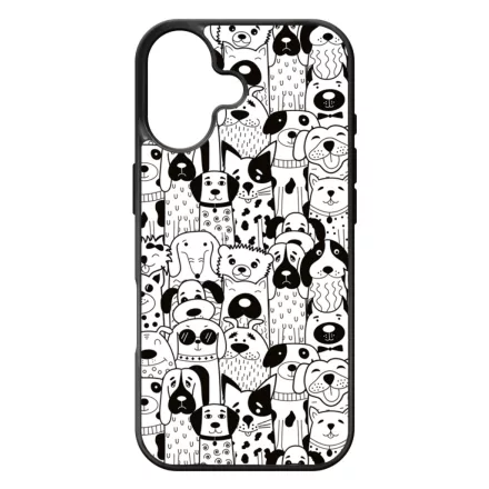 Aranyos kutya mintás iPhone 17 tok