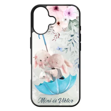 Neves cukisagok kollekcio Esernyos nyuszi szerelem iPhone 17 tok