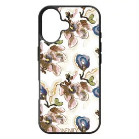 Különleges absztrakt kék virágzás iPhone 17 tok