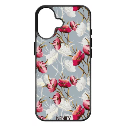 Szépséges piros tavaszi virágok iPhone 17 tok