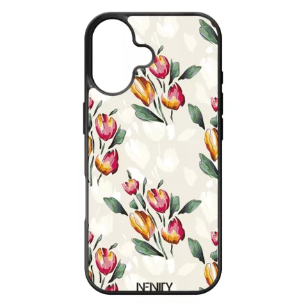 Gyönyörű tulipános Art iPhone 17 tok