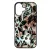 Különleges türkiz virágos leopárd iPhone 17 tok