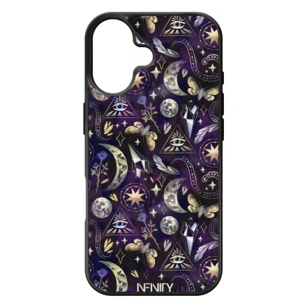 Mágikus szimbólumok - Lila iPhone 17 tok