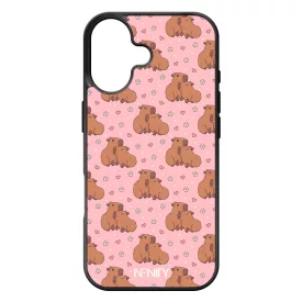 Cuki pink capybara szerelem iPhone 17 tok