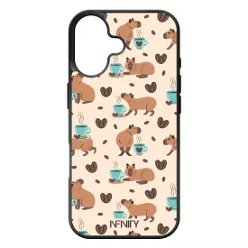 Kávés Capybara iPhone 17 tok