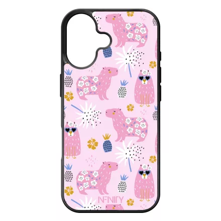 Nagyon csajos capybara iPhone 17 tok