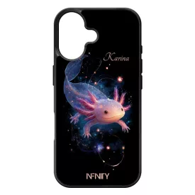 Névvel kérhető - Szépséges Axolotl iPhone 17 tok