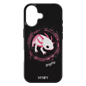 Névvel kérhető - Hacker logo Axolotl iPhone 17 tok