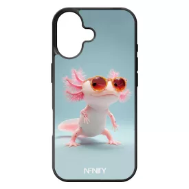 Napszemüveges Axolotl iPhone 17 tok