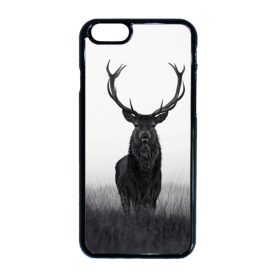 szarvas szarvasos agancs őszi fehér iPhone fekete tok
