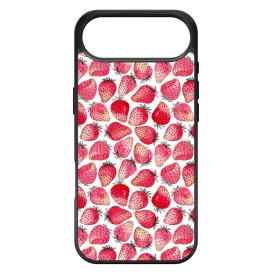 Strawberry BOOM - Eper mintás iPhone 17 Air tok