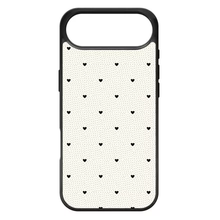 Elegáns szívecskés - CREAM - szives csajos iPhone 17 Air MagSafe tok