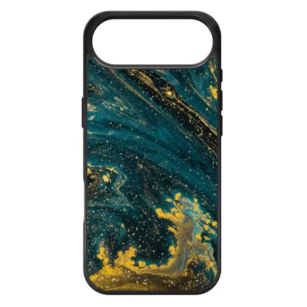 Luxury Blue Aranylo marvany iPhone 17 Air MagSafe tok