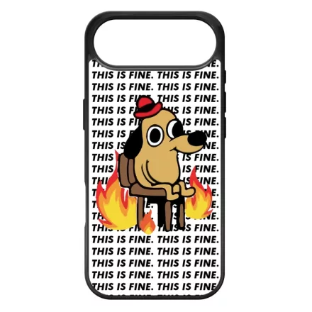 This is fine DOG kutyas meme iPhone 17 Air MagSafe tok