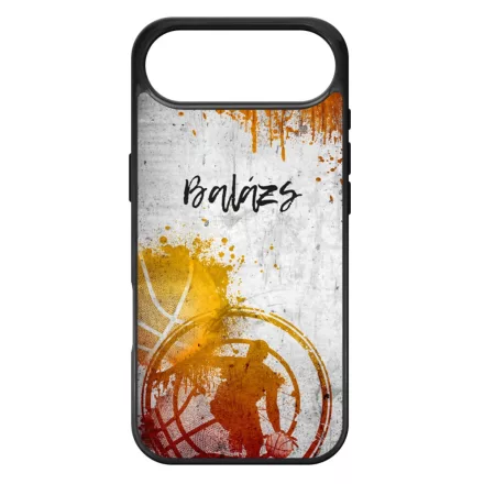 Kerd a Neveddel Grunge Kosarlabda iPhone 17 Air MagSafe tok