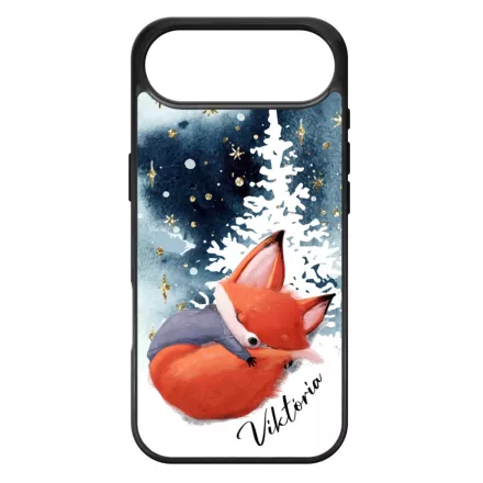 Tündéri róka - Téli mintás iPhone 17 Air tok
