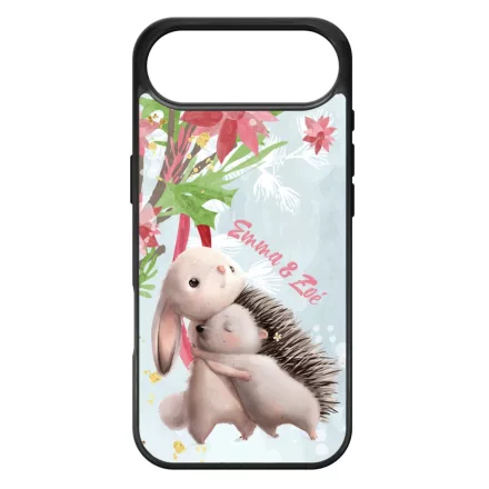Nyuszi és Süni - Téli mintás iPhone 17 Air tok