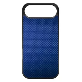 Gyönyörű kék karbon fiber mintás iPhone 17 Air tok