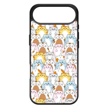 Tündéri Kawaii cica mintás iPhone 17 Air MagSafe tok