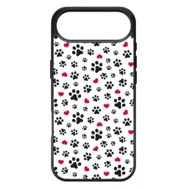 Szívecskés kutya mancs mintás iPhone 17 Air tok