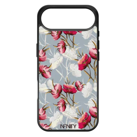 Szépséges piros tavaszi virágok iPhone 17 Air MagSafe tok