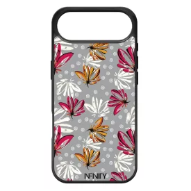 Különleges szürke virágos Art iPhone 17 Air tok