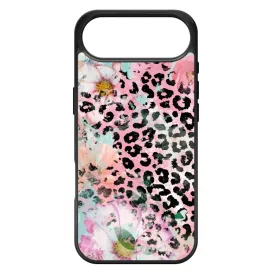 Pink virágos leopárd iPhone 17 Air tok