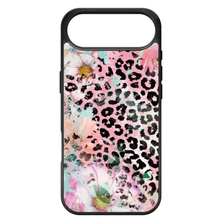 Pink virágos leopárd iPhone 17 Air tok