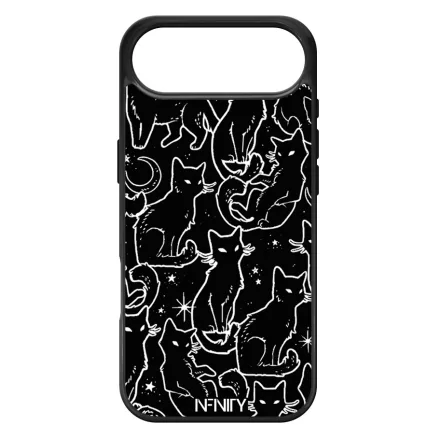 Fekete macska iPhone 17 Air MagSafe tok