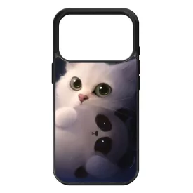 cica cicás macska macskás panda pandás iPhone 17 Pro tok