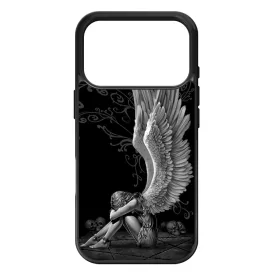 angyal angyalos fekete bukott iPhone 17 Pro tok